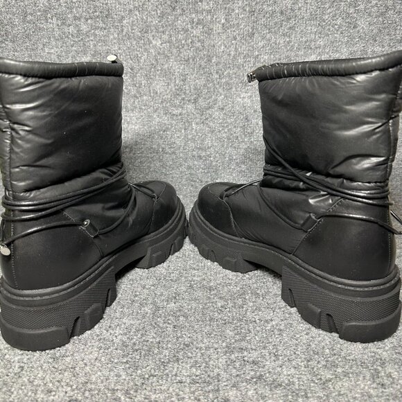 Cecelia New York JR Water Resistant Lug Sole Bootie Black Boots Womens Size 9 - Picture 5 of 10